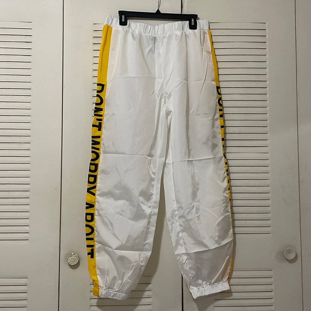 SHEIN slogan pants